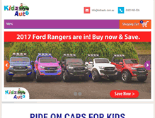 Tablet Screenshot of kidzauto.com.au